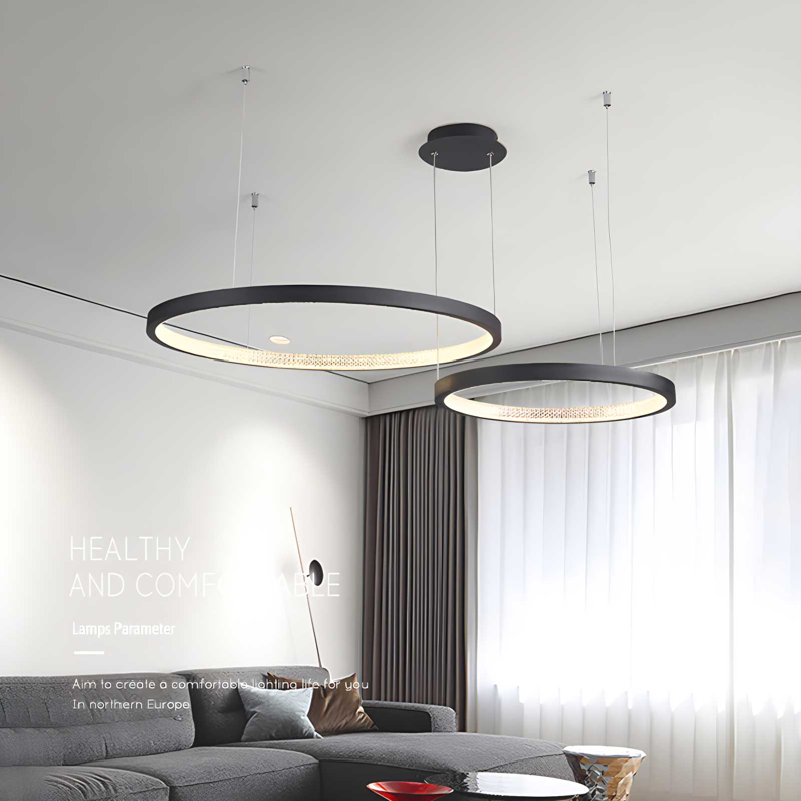Feyran Nordic Simple Ring Ceiling Chandelier