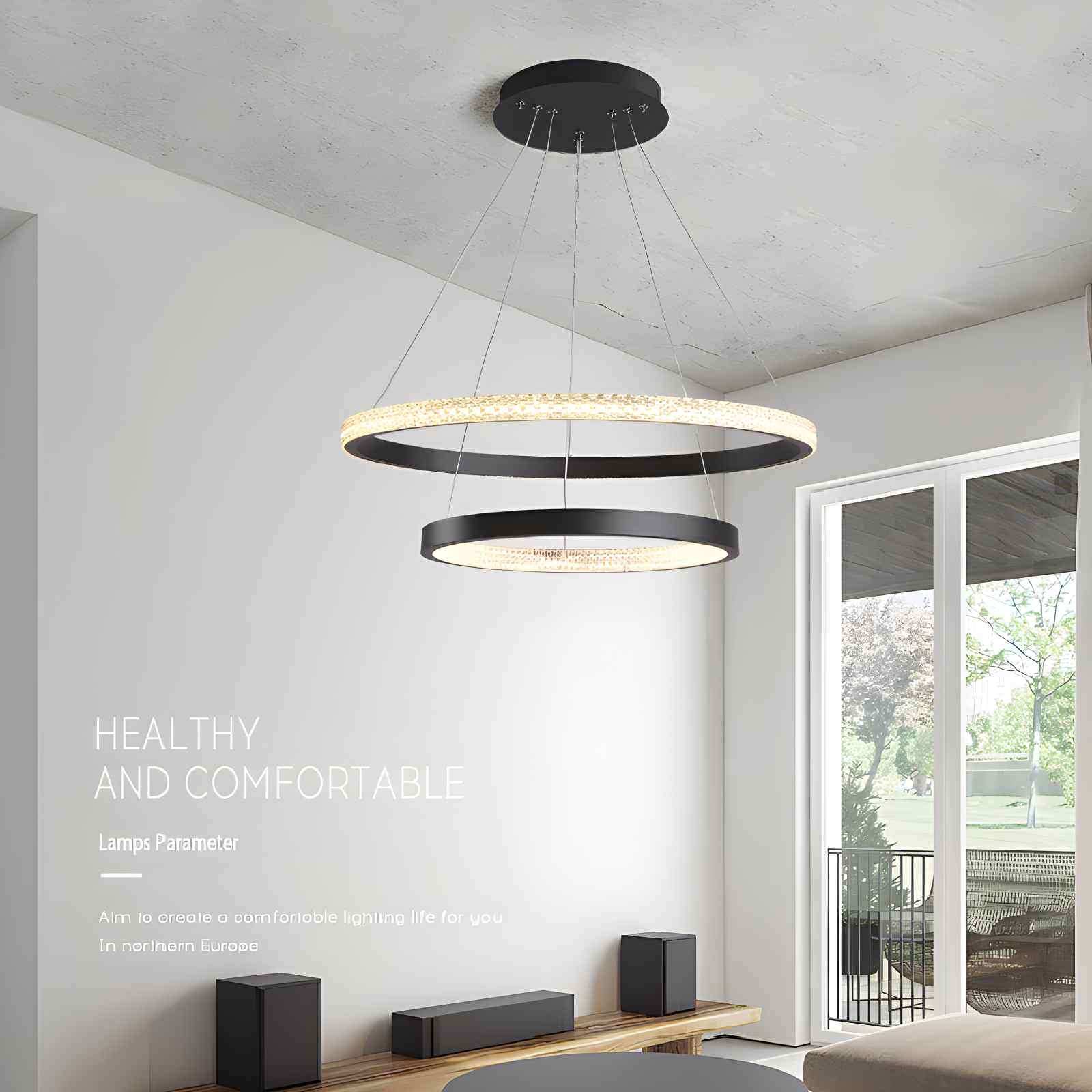 Feyran Nordic Simple Ring Ceiling Chandelier