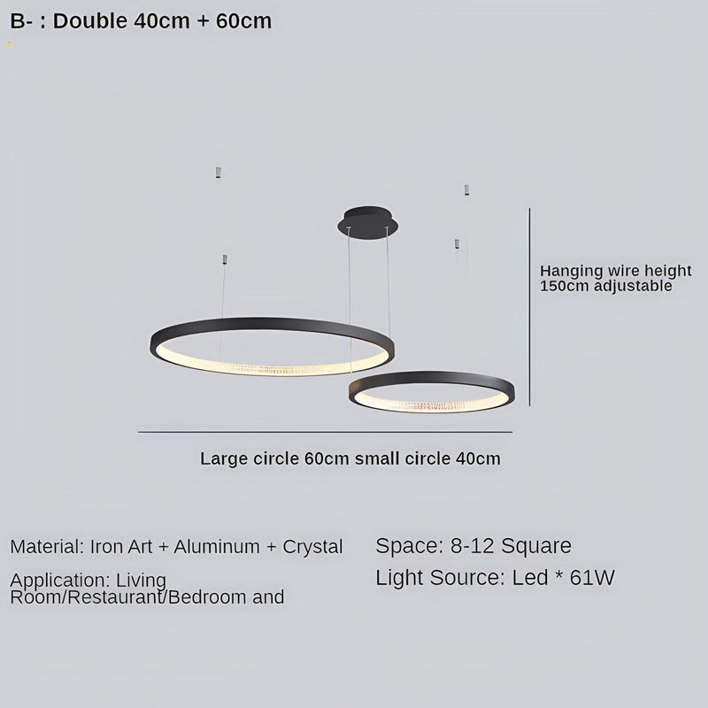 Feyran Nordic Simple Ring Ceiling Chandelier