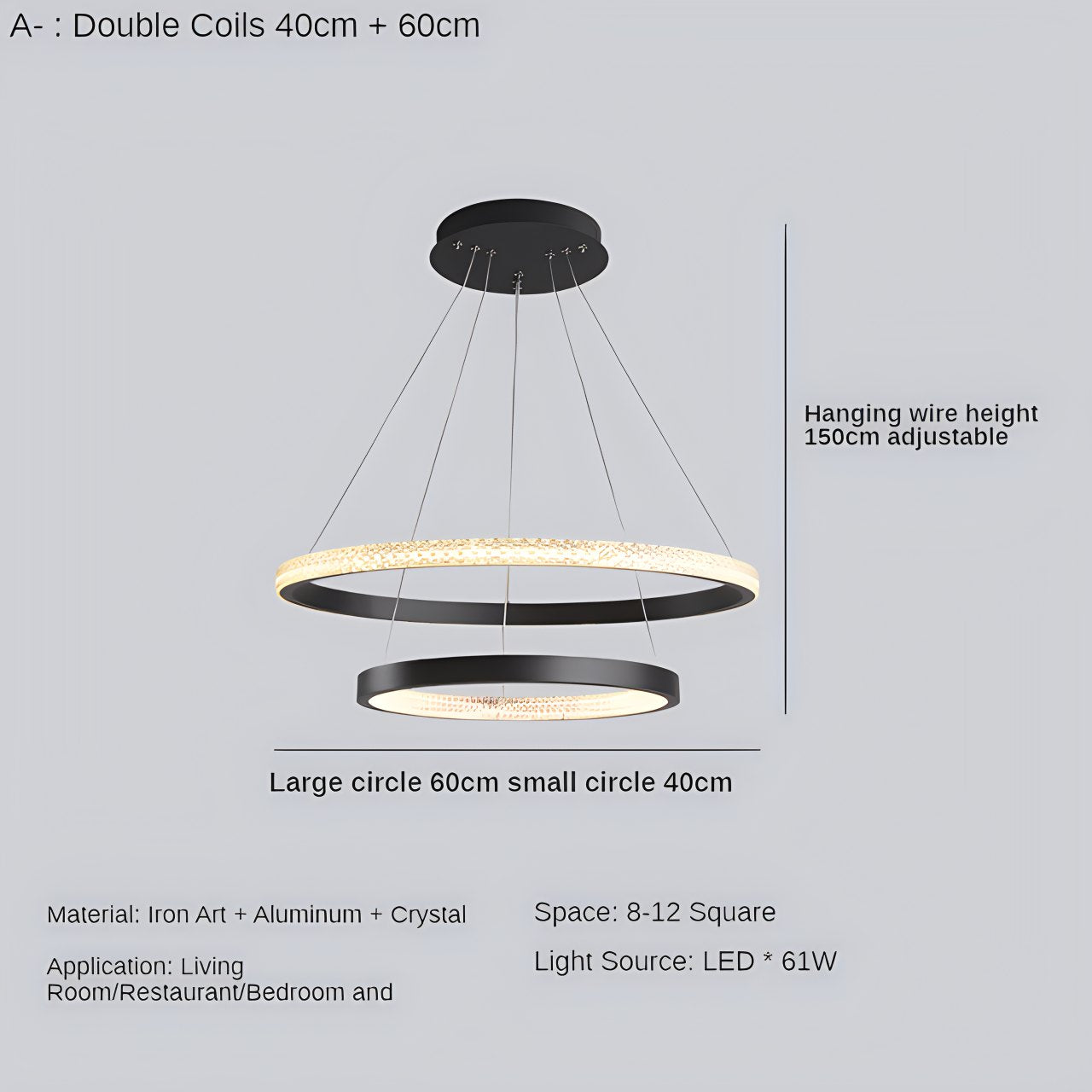 Feyran Nordic Simple Ring Ceiling Chandelier