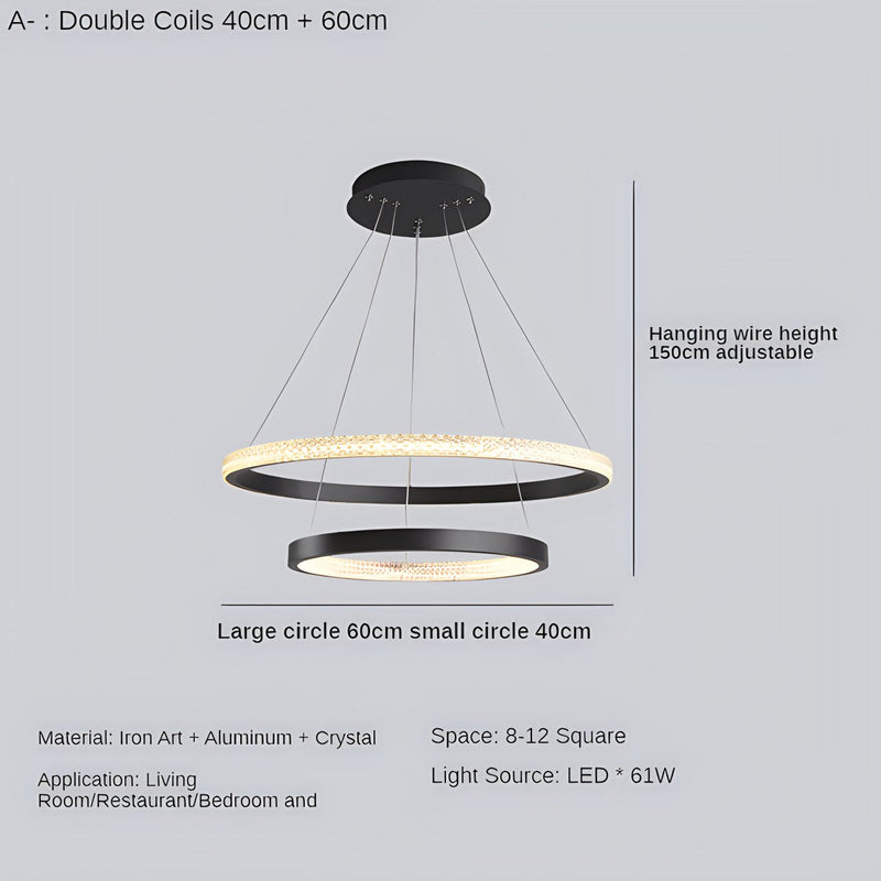 Feyran Nordic Simple Ring Ceiling Chandelier