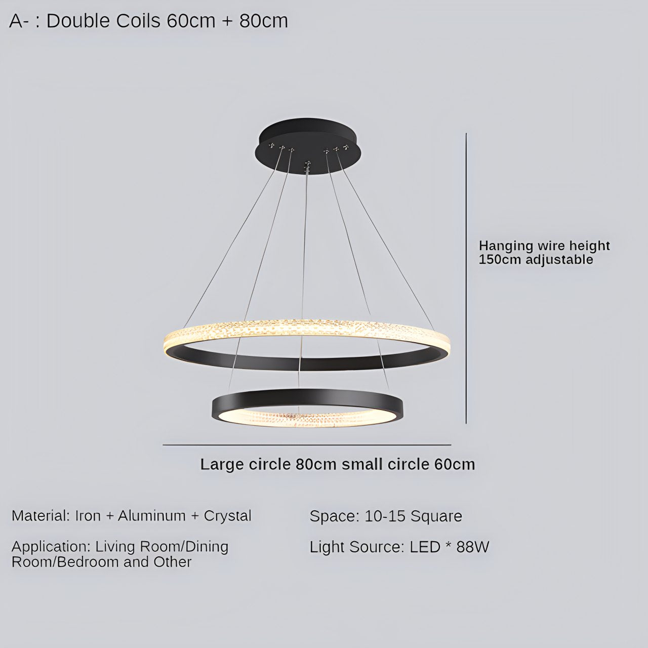Feyran Nordic Simple Ring Ceiling Chandelier