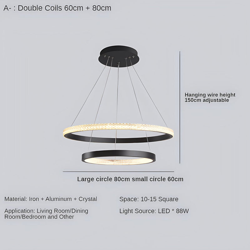 Feyran Nordic Simple Ring Ceiling Chandelier