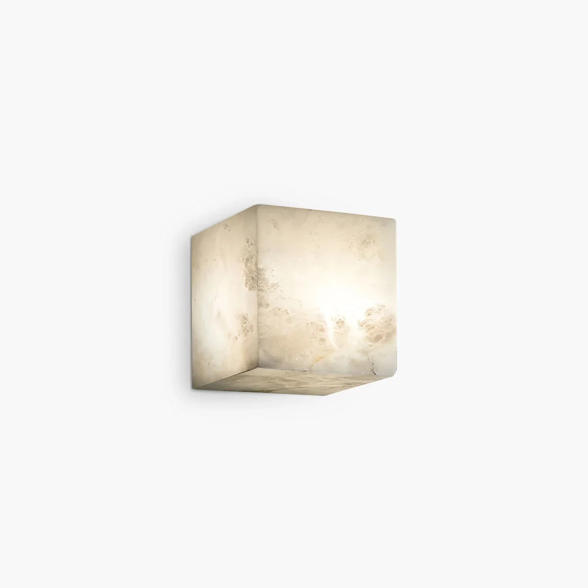 Feyran Simple Square Spanish Alabaster Wall Lamp for Living Room