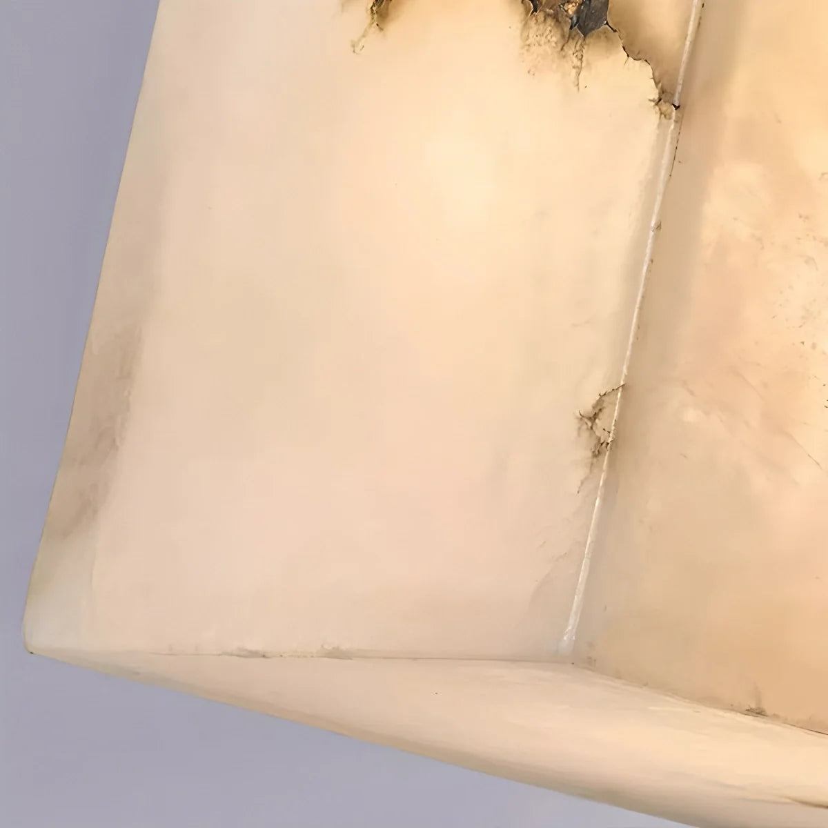 Feyran Simple Square Spanish Alabaster Wall Lamp for Living Room