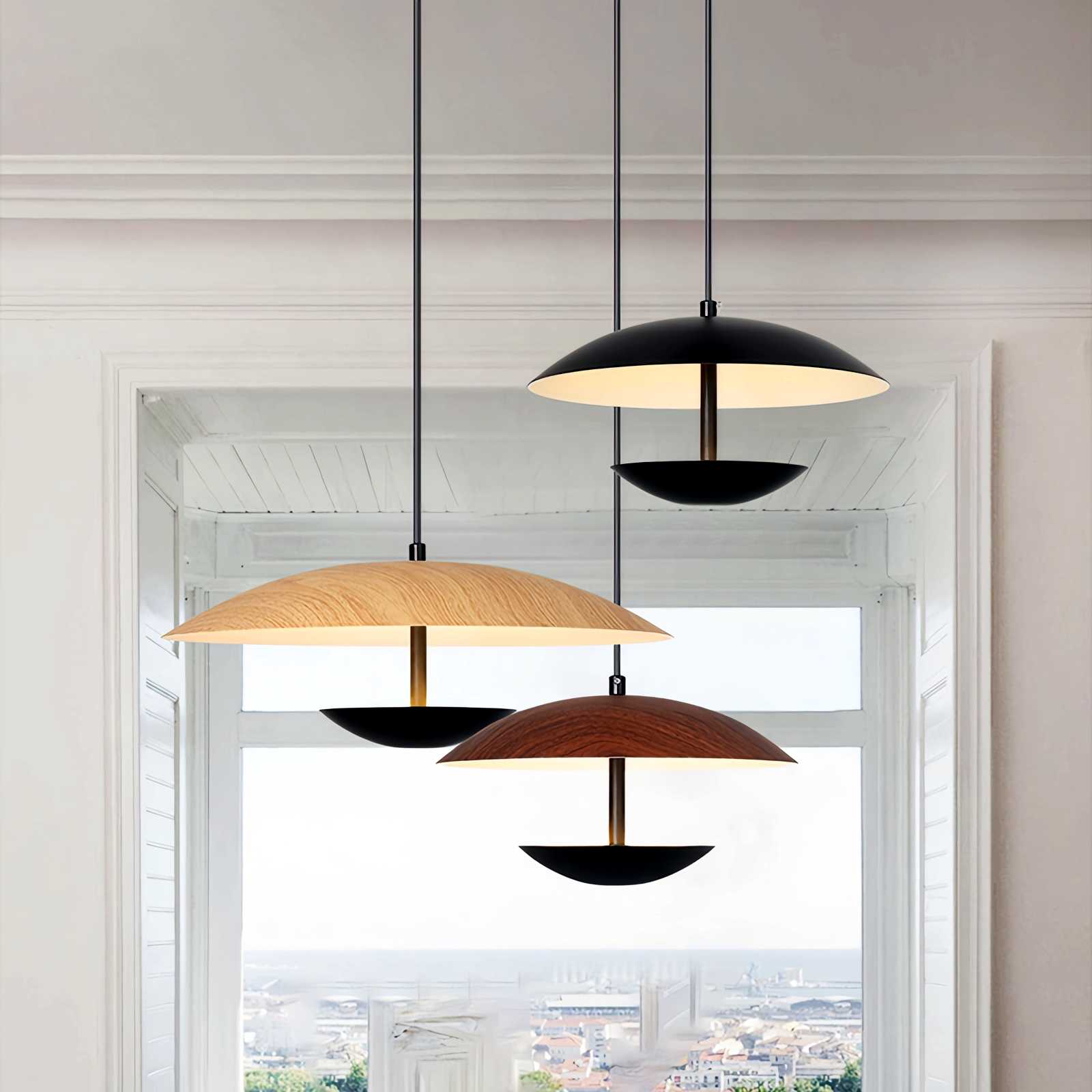 Feyran UFO Wrought Iron Pendeant Light for Living Room