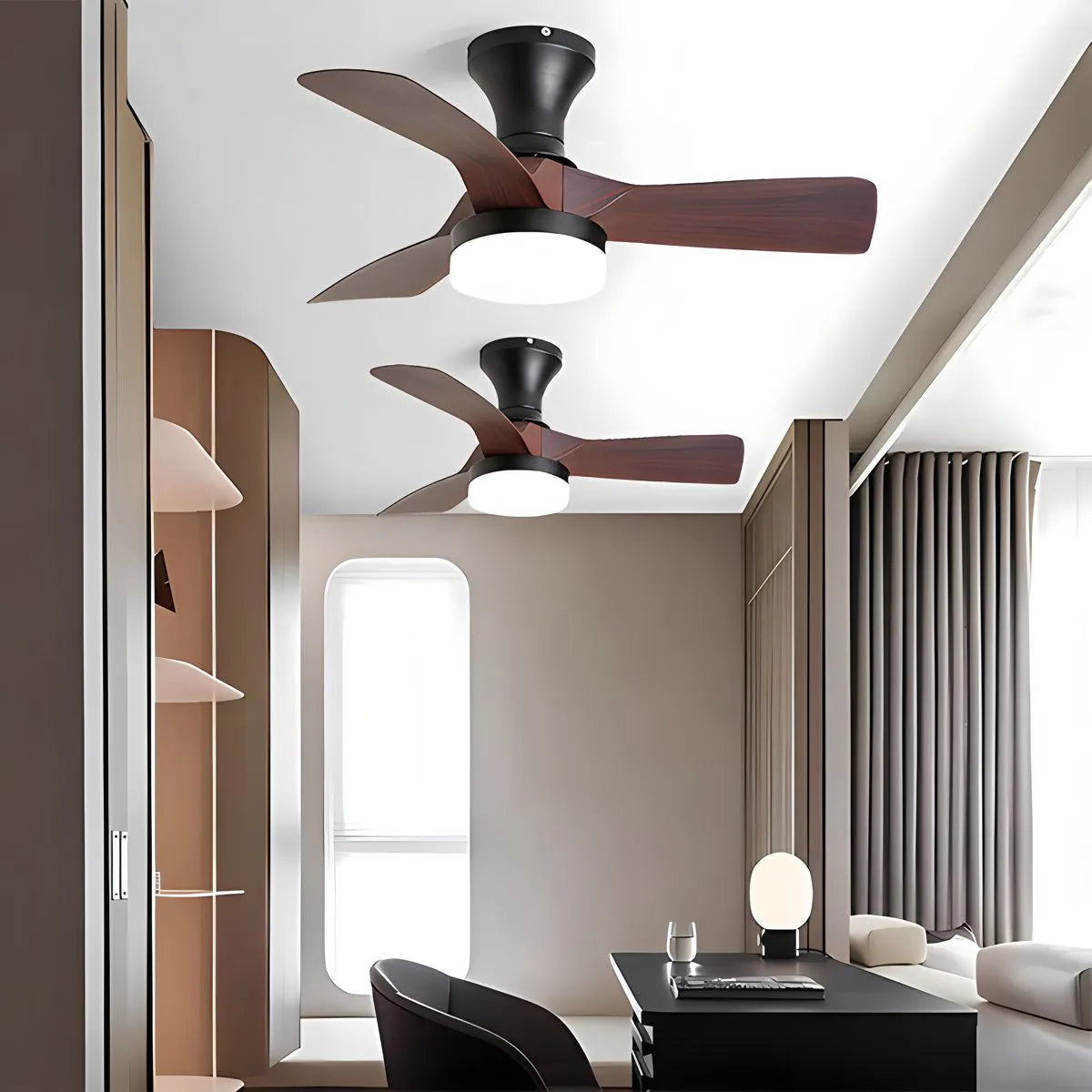 Feyran Small Propeller Ceiling Fan With Light
