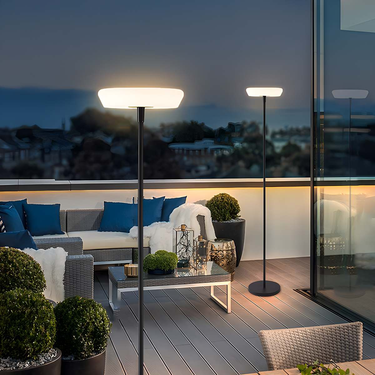 Feyran Outdoor Solar LED Floor Lamp for Garden