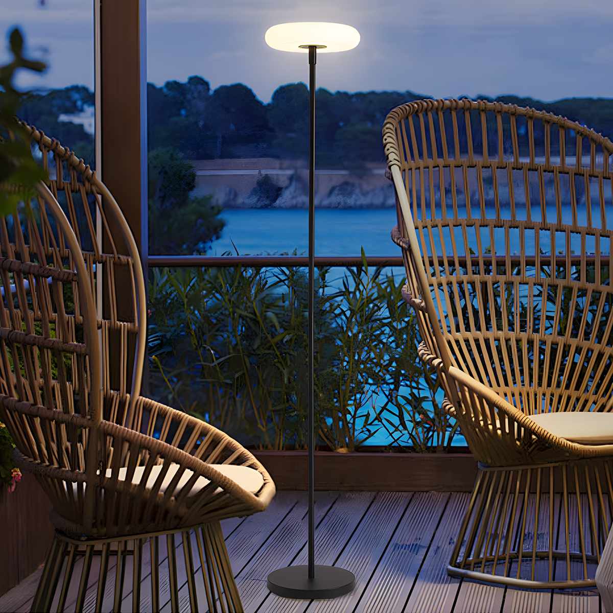 Feyran Outdoor Solar LED Floor Lamp for Garden