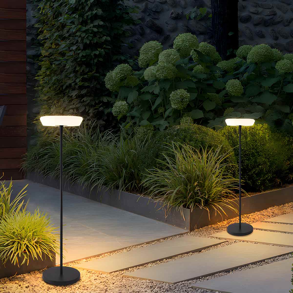 Feyran Outdoor Solar LED Floor Lamp for Garden
