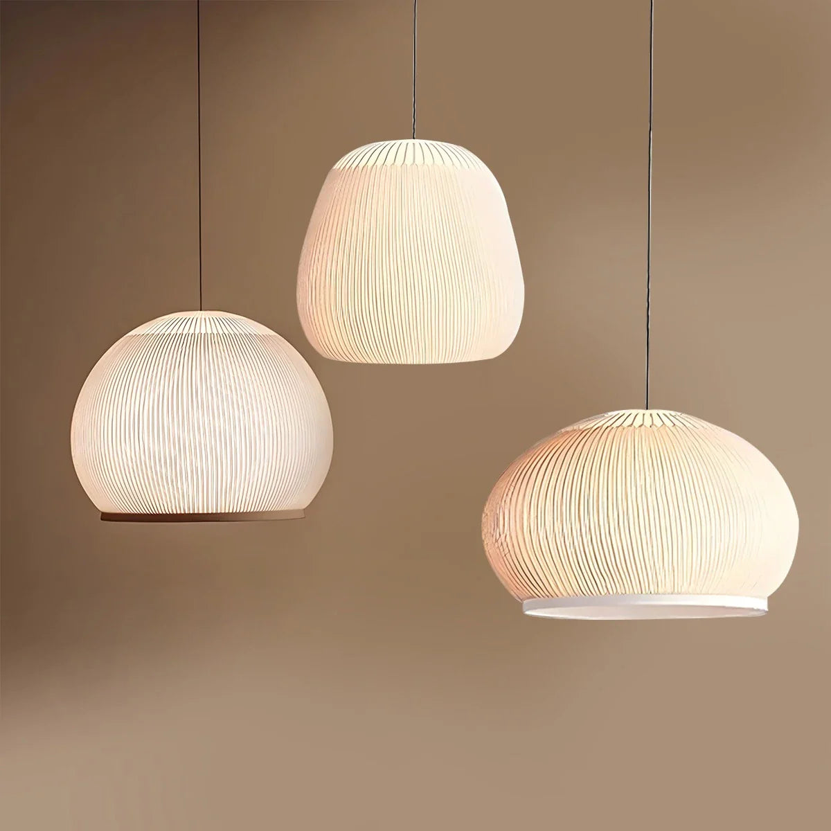 Feyran Spanish Designer Vintage Fabric Lantern Pendant Light