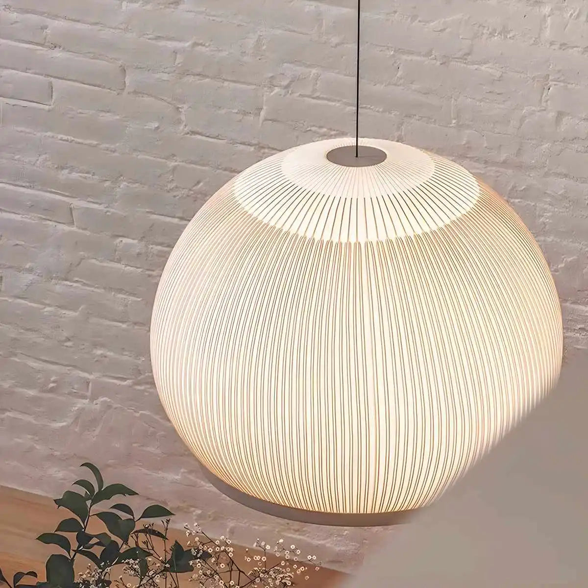 Feyran Spanish Designer Vintage Fabric Lantern Pendant Light