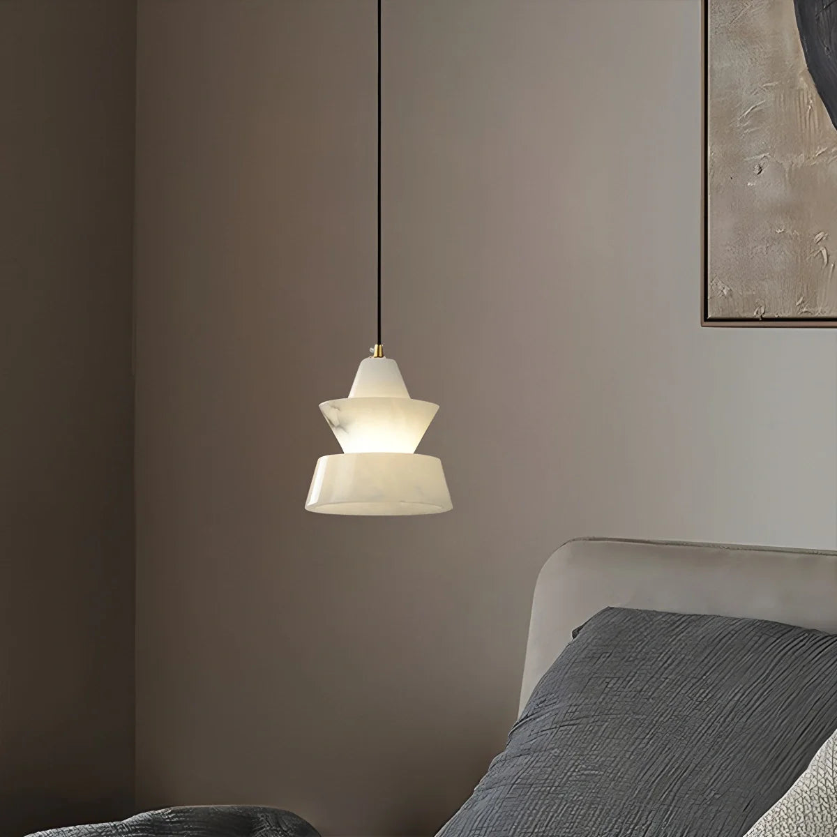 Feyran Spanish Alabaster Pendant Light Bedside Lamp
