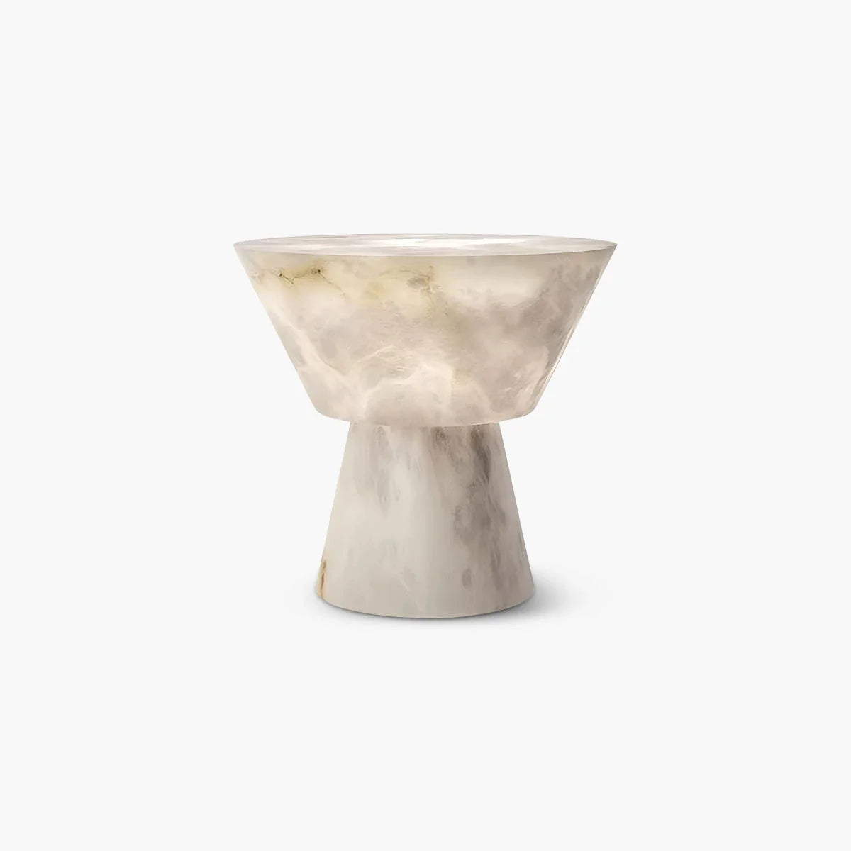 Feyran Spanish Spanish Alabaster Mushroom Head Table Lamp