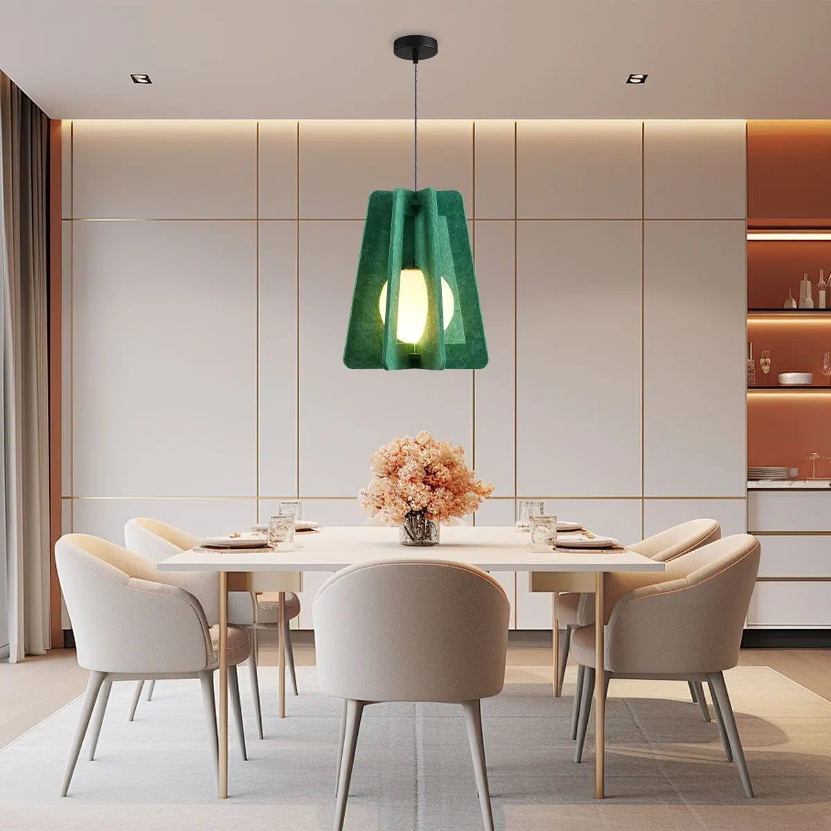Feyran Square Pavilion Acoustic Pendant Light