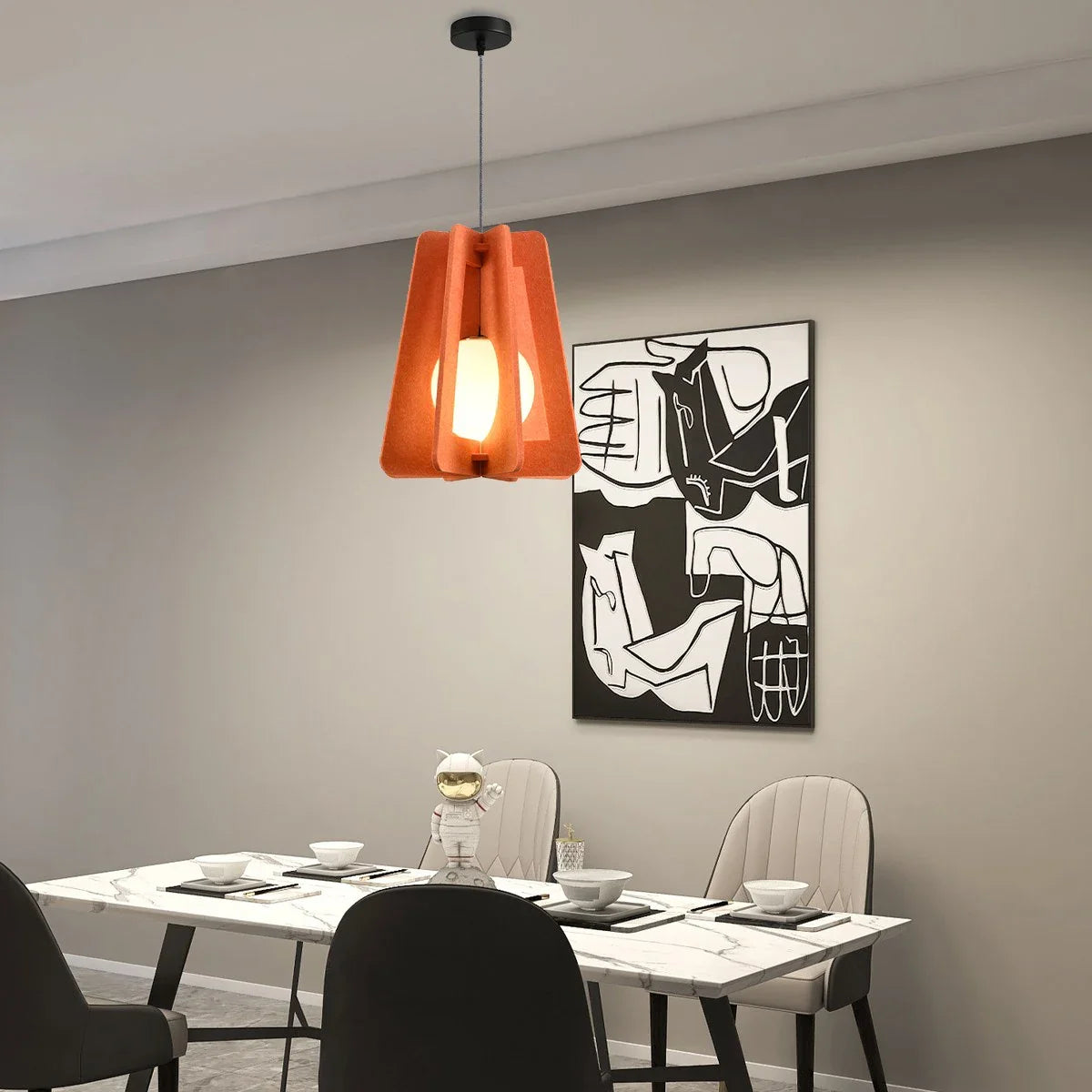 Feyran Square Pavilion Acoustic Pendant Light