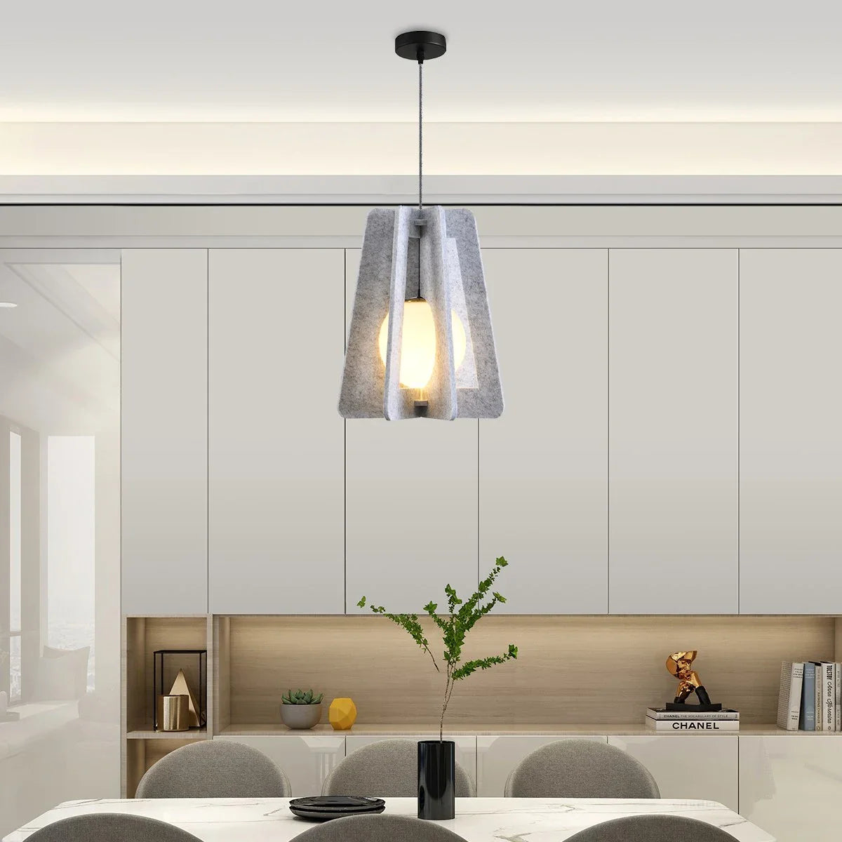 Feyran Square Pavilion Acoustic Pendant Light