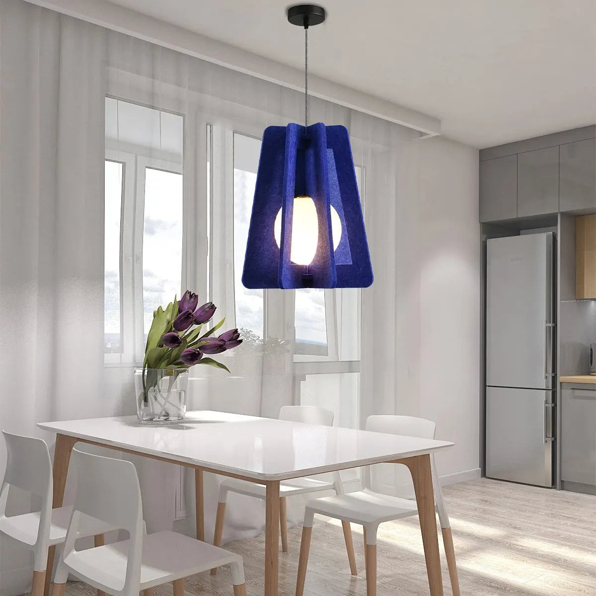 Feyran Square Pavilion Acoustic Pendant Light