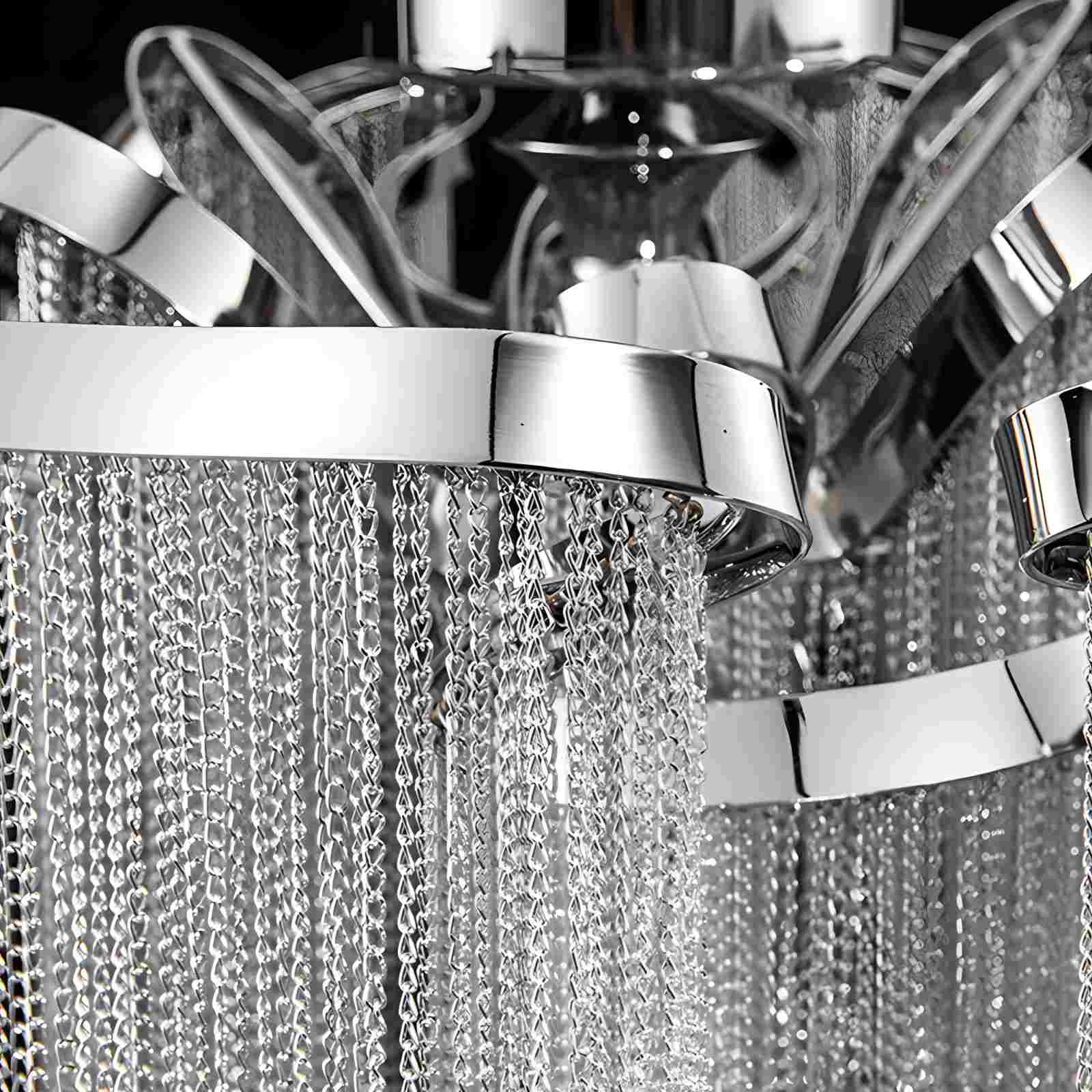 Feyran Aluminum Tassel LED Ceiling Chandelier