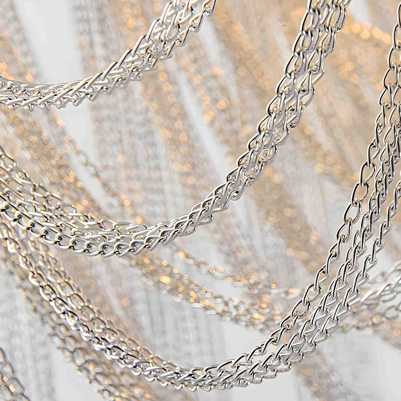 Feyran Aluminum Tassel LED Ceiling Chandelier
