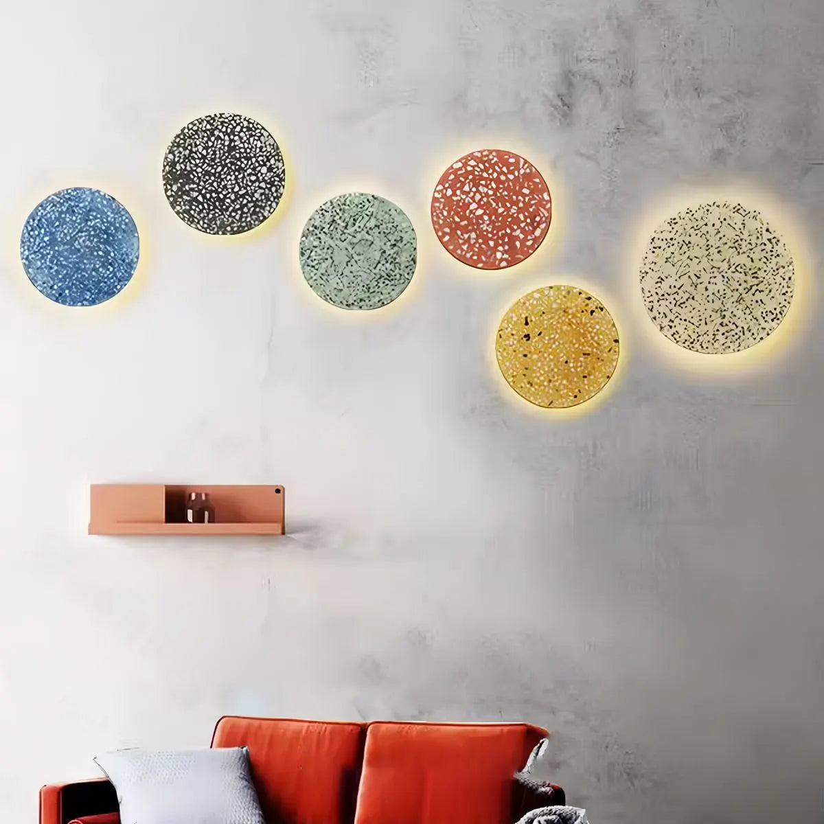 Feyran Nordic Light Luxury Round Disc Wall Sconce