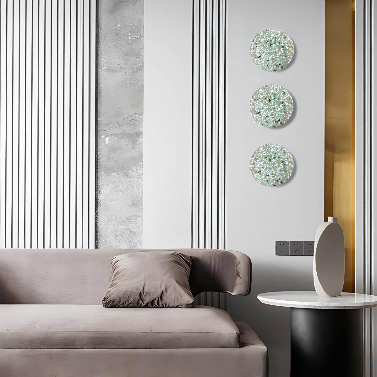 Feyran Nordic Light Luxury Round Disc Wall Sconce