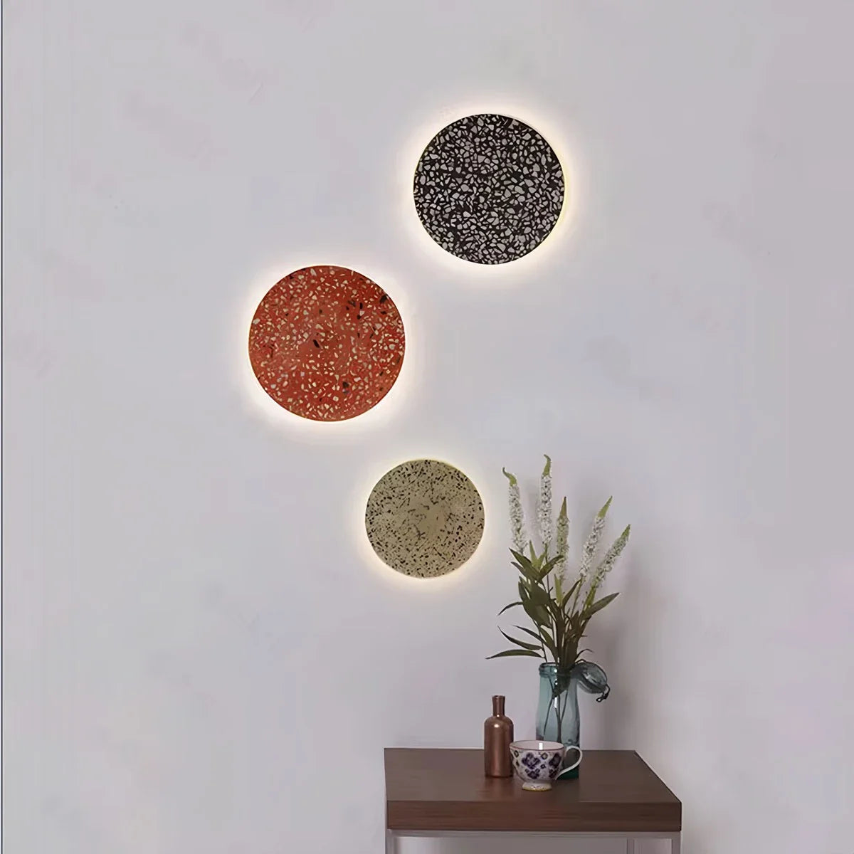 Feyran Nordic Light Luxury Round Disc Wall Sconce