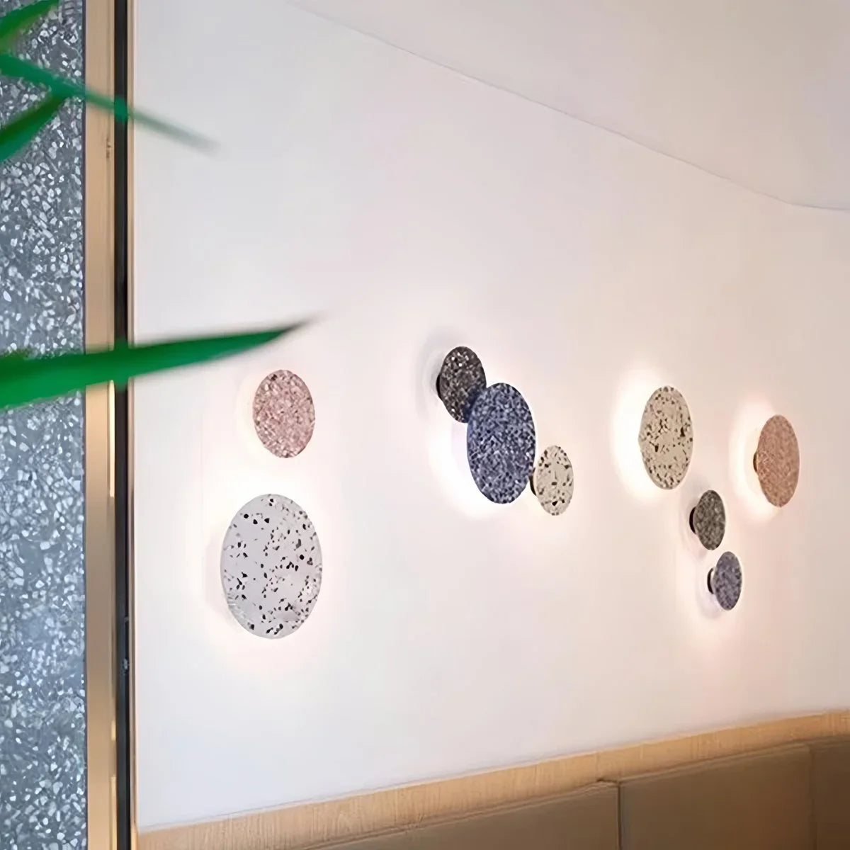 Feyran Nordic Light Luxury Round Disc Wall Sconce