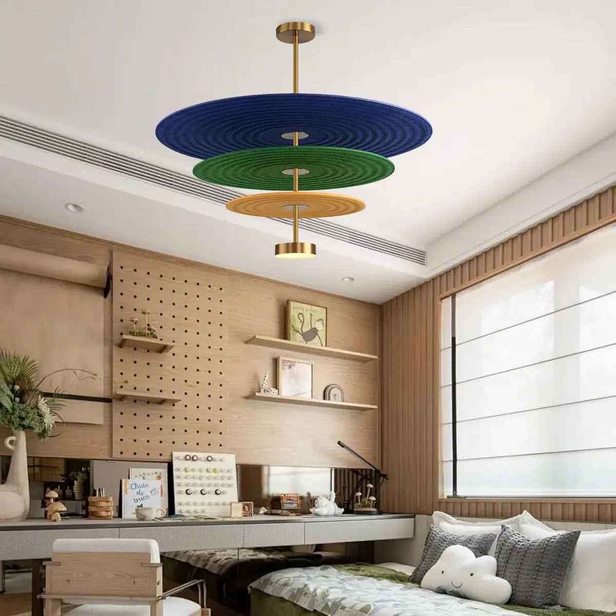 Feyran Three Layer Disk Acoustic Chandelier