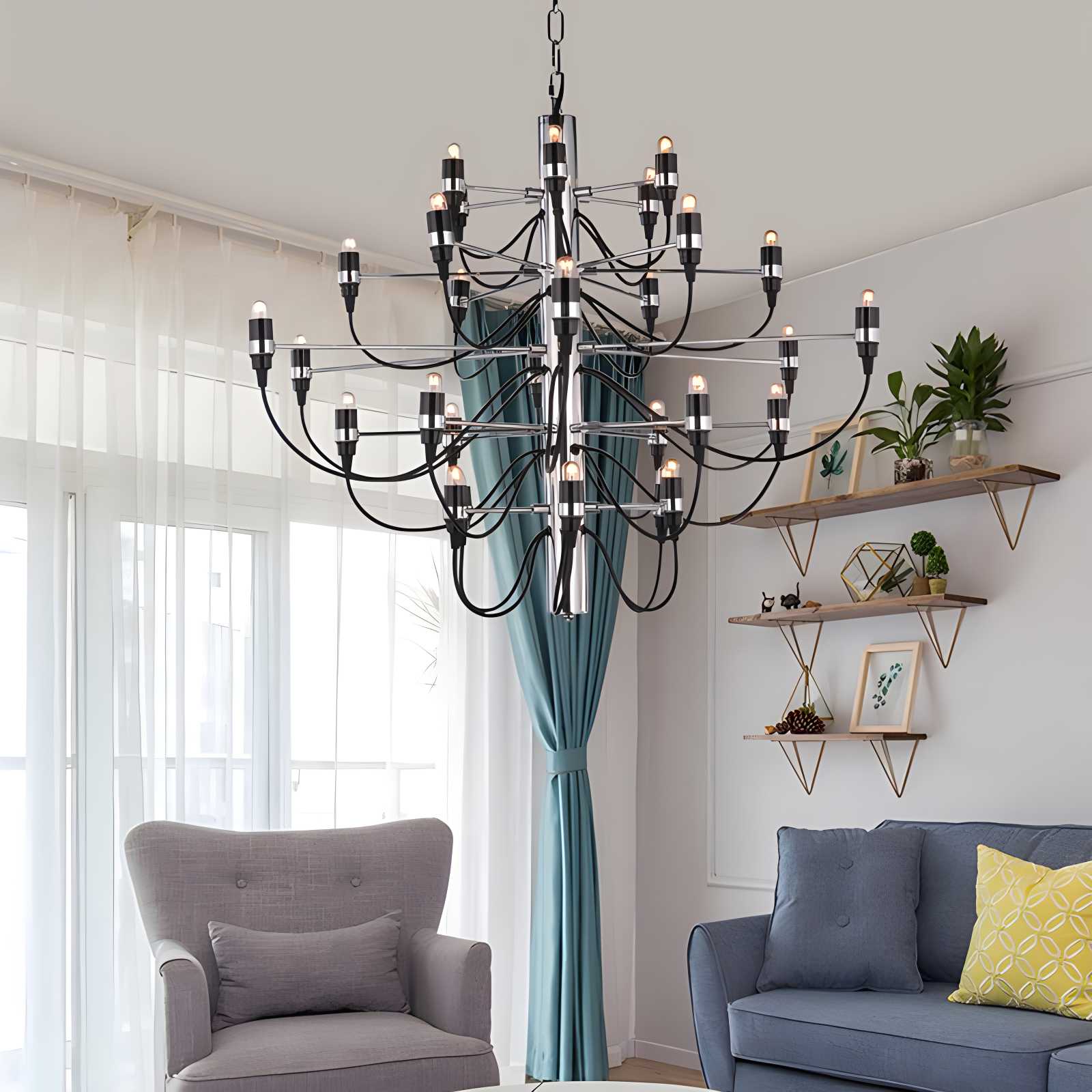 Feyran Tiered Modern Candle Chandelier