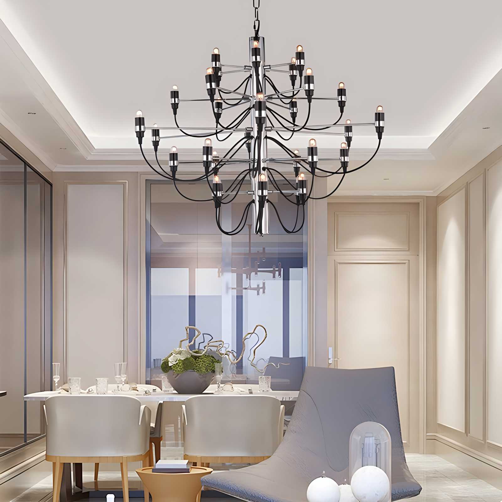 Feyran Tiered Modern Candle Chandelier