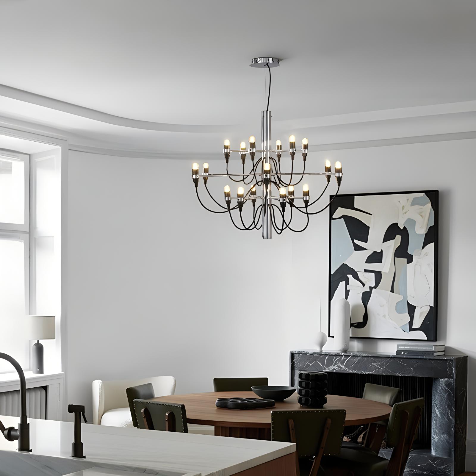 Feyran Tiered Modern Candle Chandelier