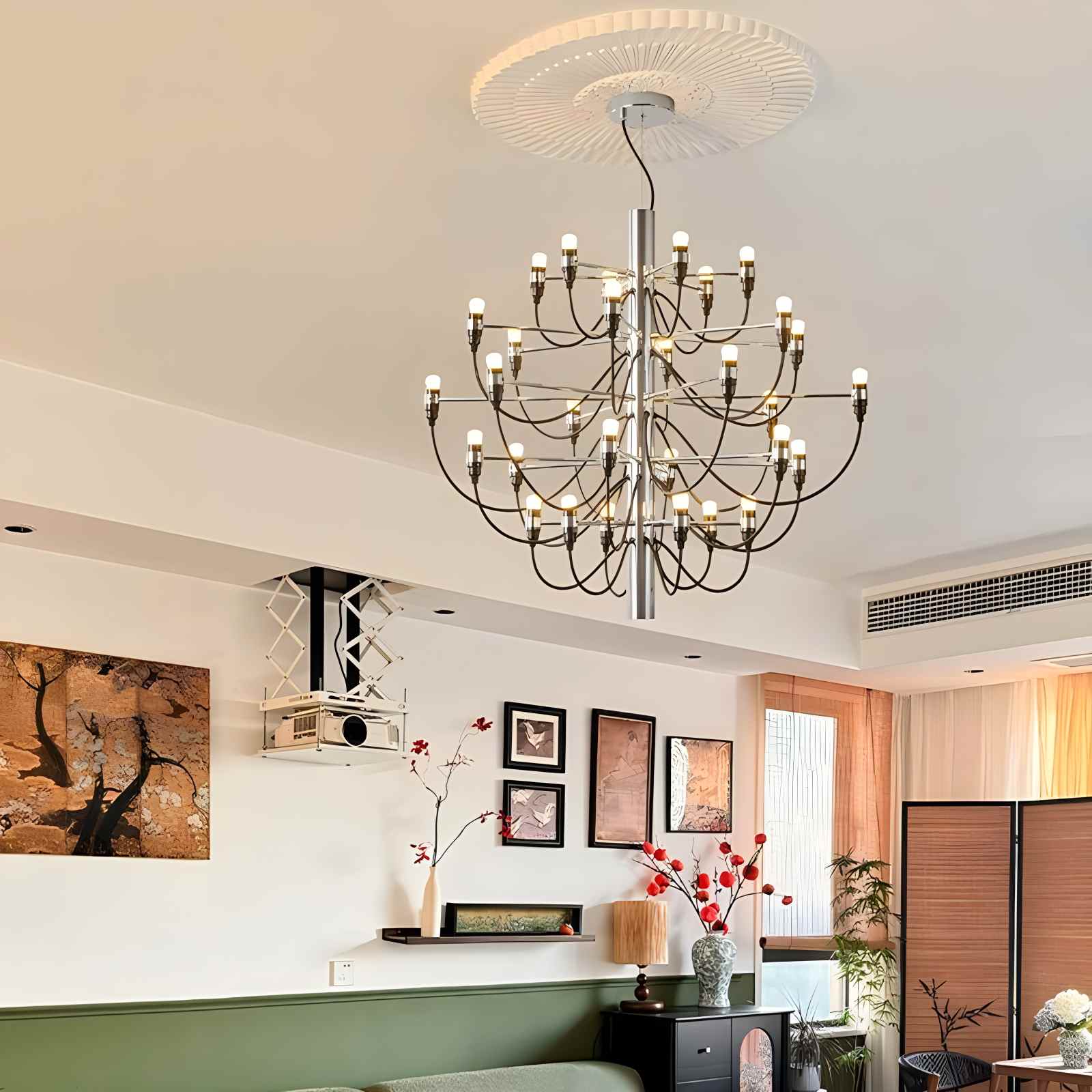 Feyran Tiered Modern Candle Chandelier