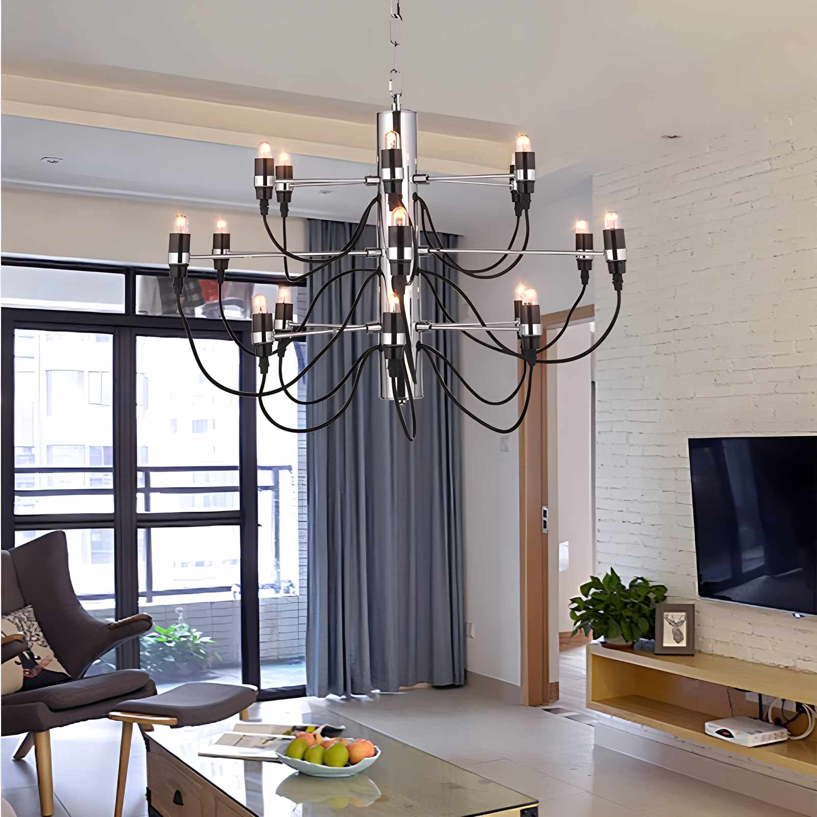 Feyran Tiered Modern Candle Chandelier