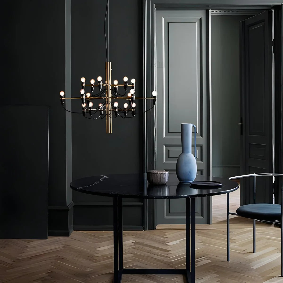 Feyran Tiered Modern Candle Chandelier