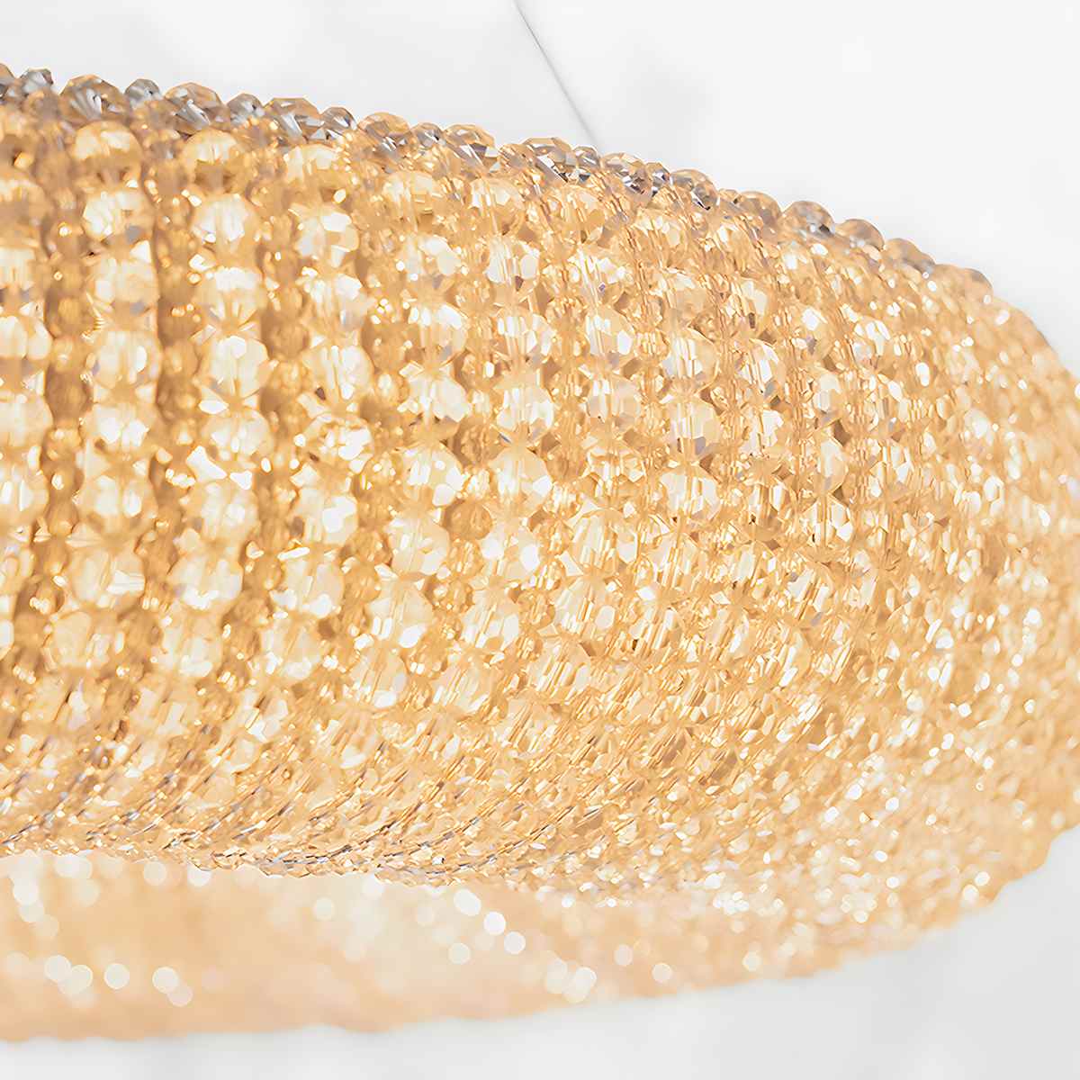 Feyran Riddle Round Crystal Led Ring Chandelier