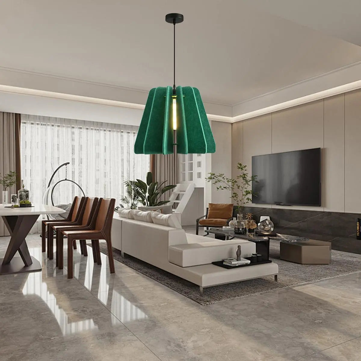 Feyran Triangle Piece Acoustic Pendant Light