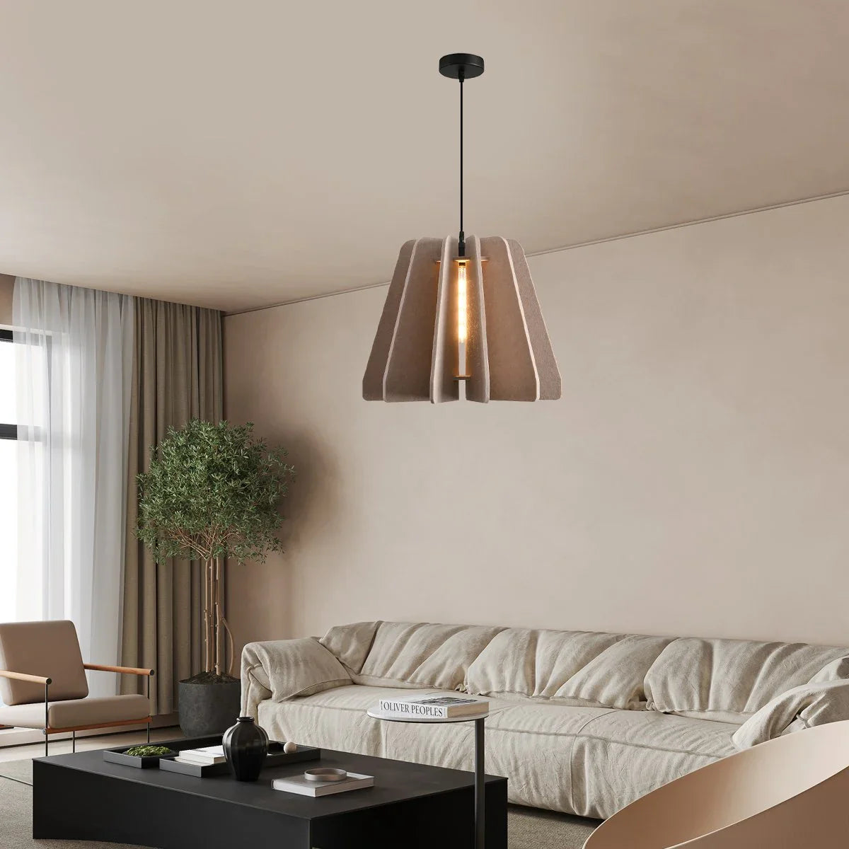 Feyran Triangle Piece Acoustic Pendant Light