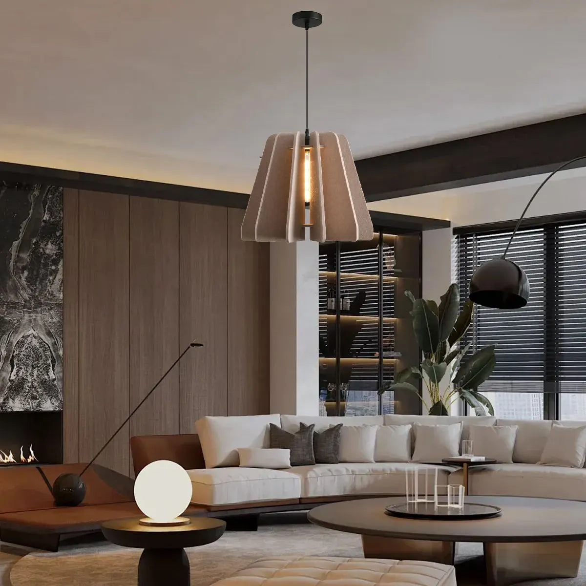 Feyran Triangle Piece Acoustic Pendant Light