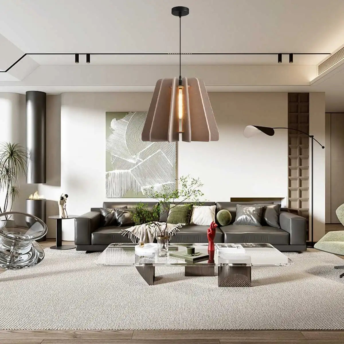 Feyran Triangle Piece Acoustic Pendant Light