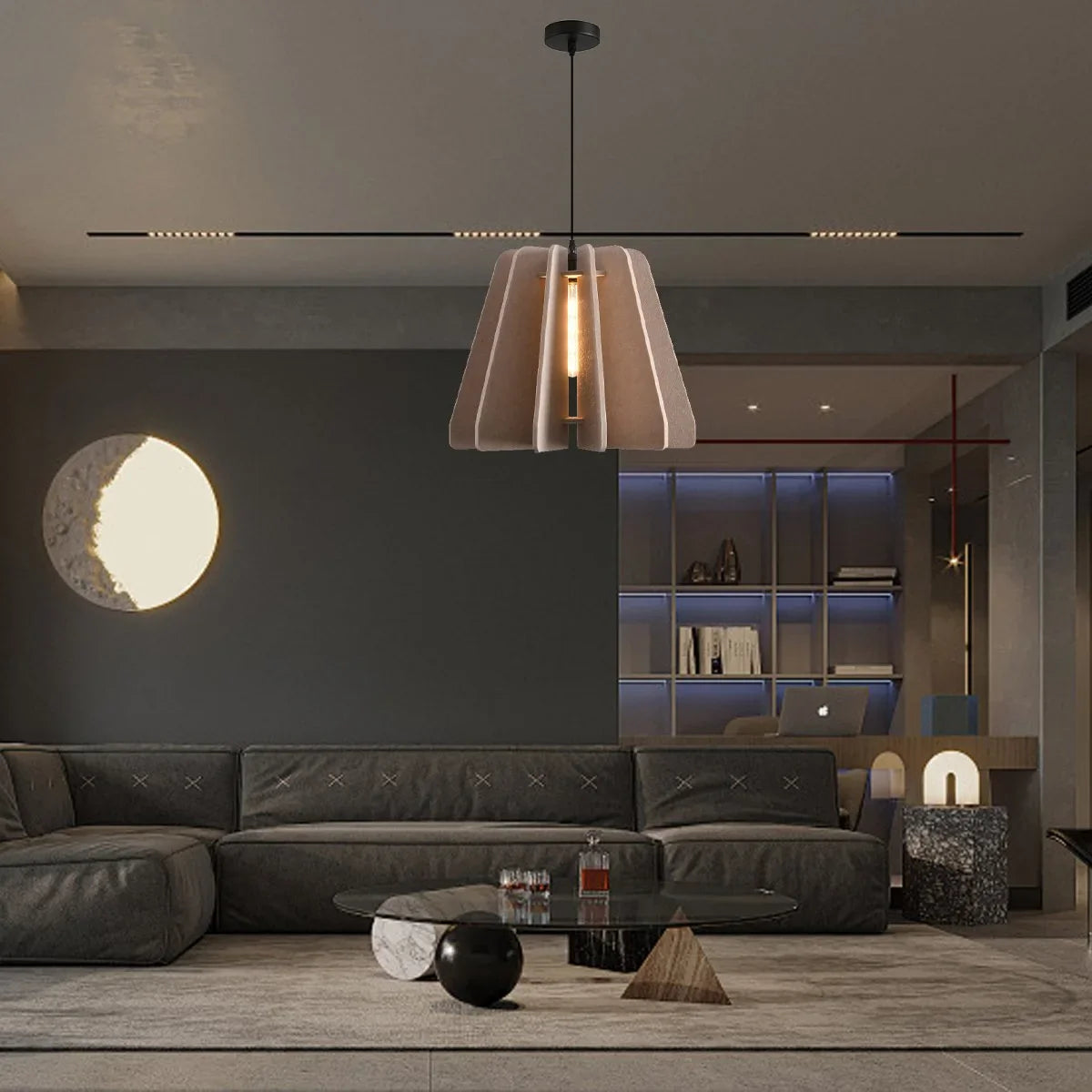 Feyran Triangle Piece Acoustic Pendant Light