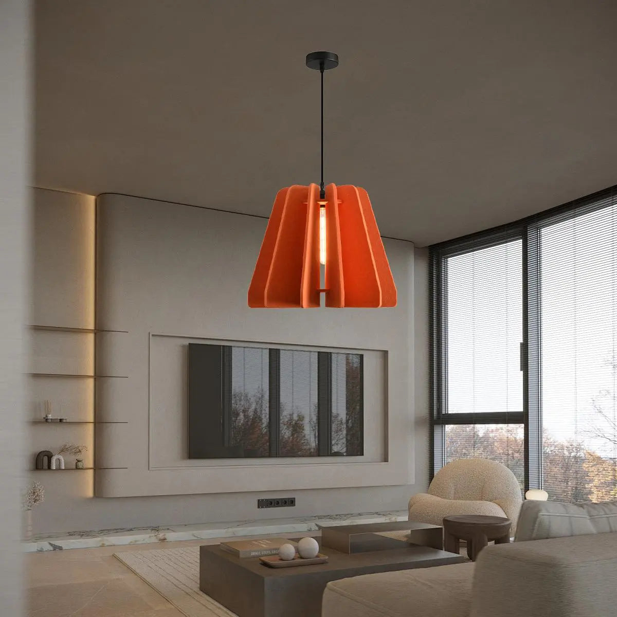 Feyran Triangle Piece Acoustic Pendant Light