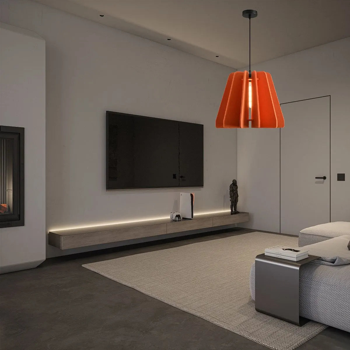 Feyran Triangle Piece Acoustic Pendant Light