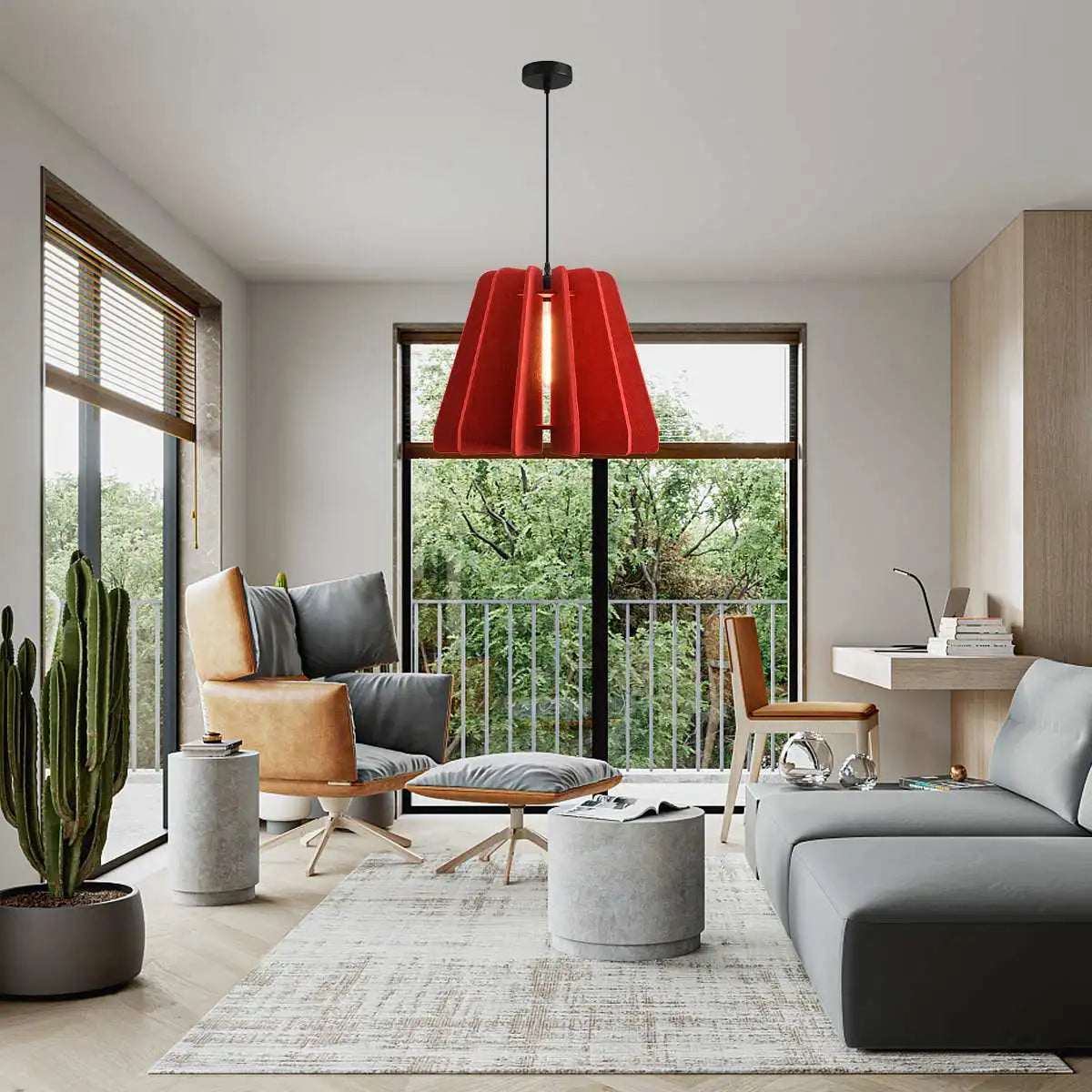 Feyran Triangle Piece Acoustic Pendant Light