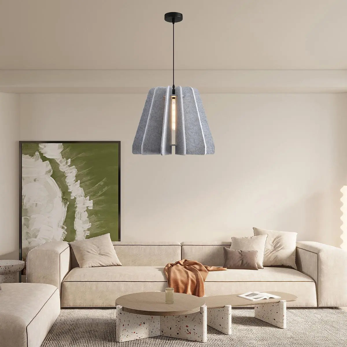 Feyran Triangle Piece Acoustic Pendant Light