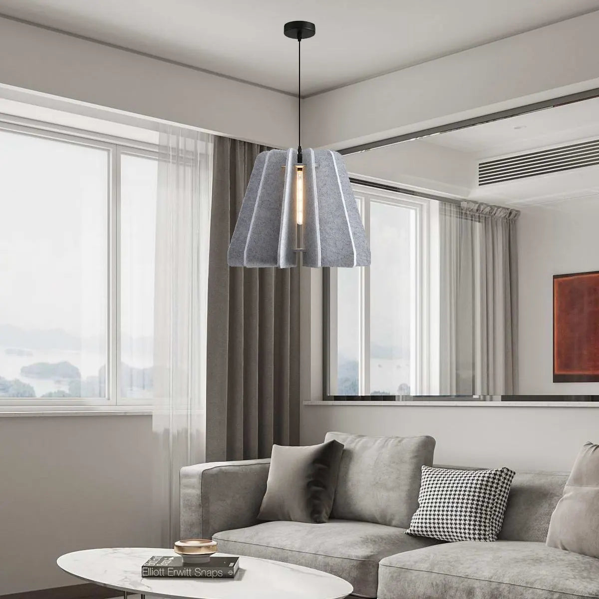 Feyran Triangle Piece Acoustic Pendant Light