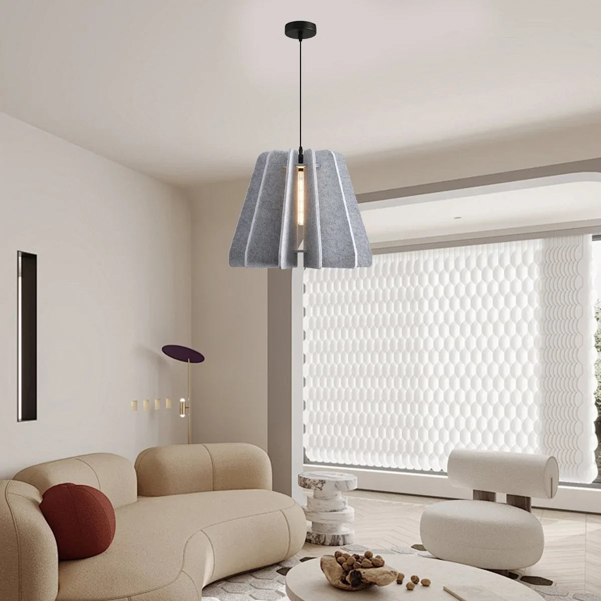 Feyran Triangle Piece Acoustic Pendant Light
