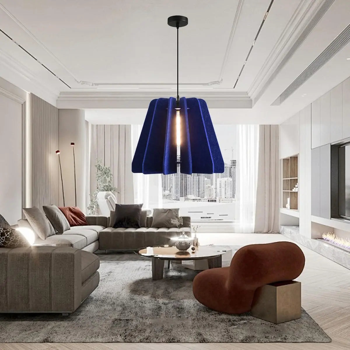 Feyran Triangle Piece Acoustic Pendant Light
