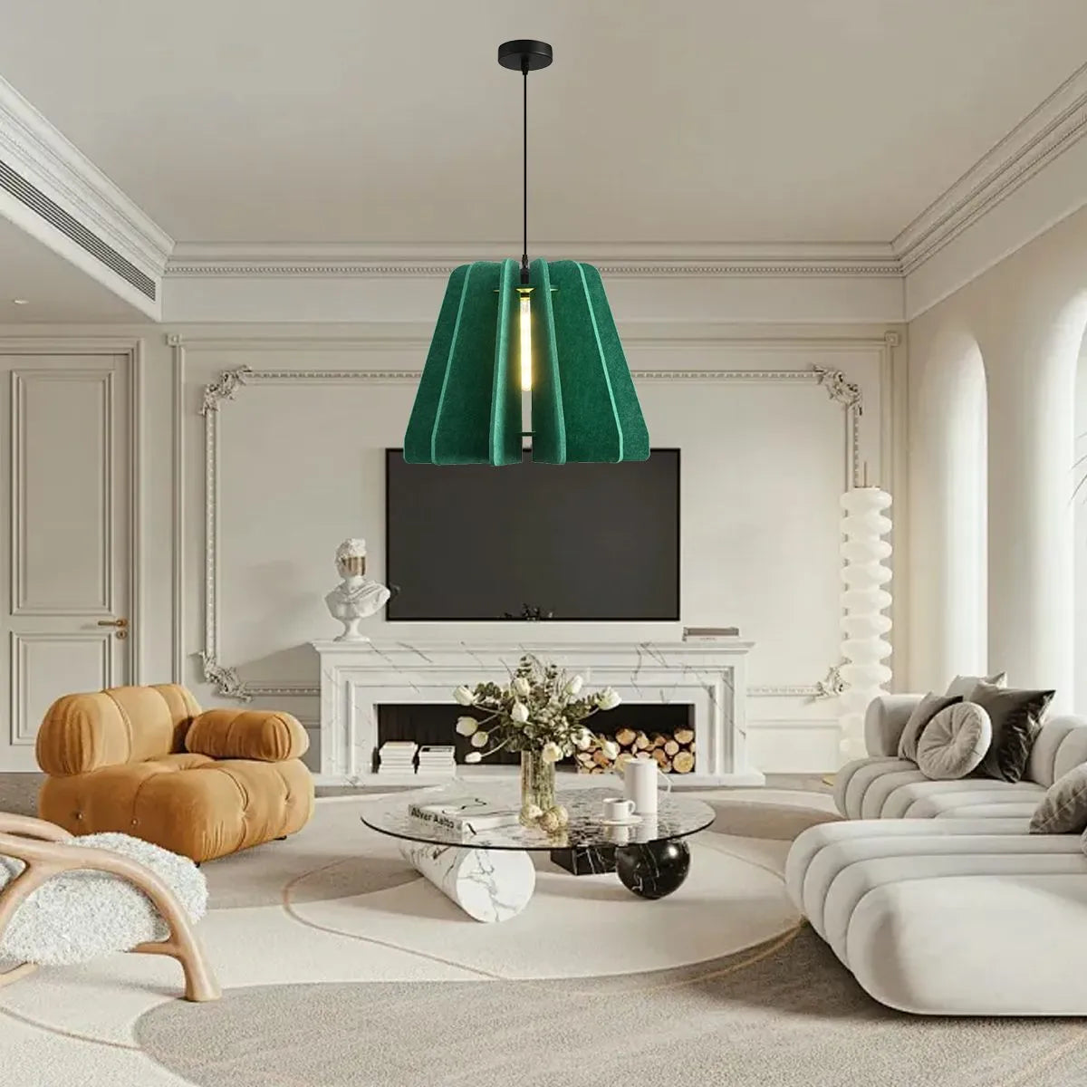 Feyran Triangle Piece Acoustic Pendant Light