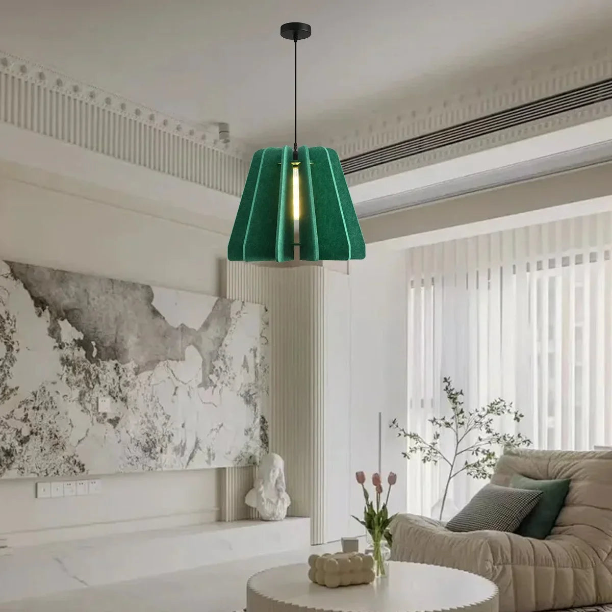 Feyran Triangle Piece Acoustic Pendant Light